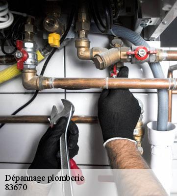 Dépannage plomberie 83670