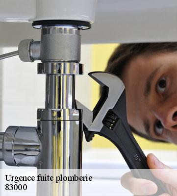 Urgence fuite plomberie 83000