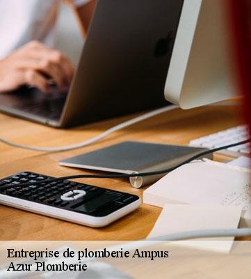 Entreprise de plomberie  ampus-83111 Azur Plomberie