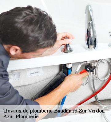 Travaux de plomberie  baudinard-sur-verdon-83630 Azur Plomberie